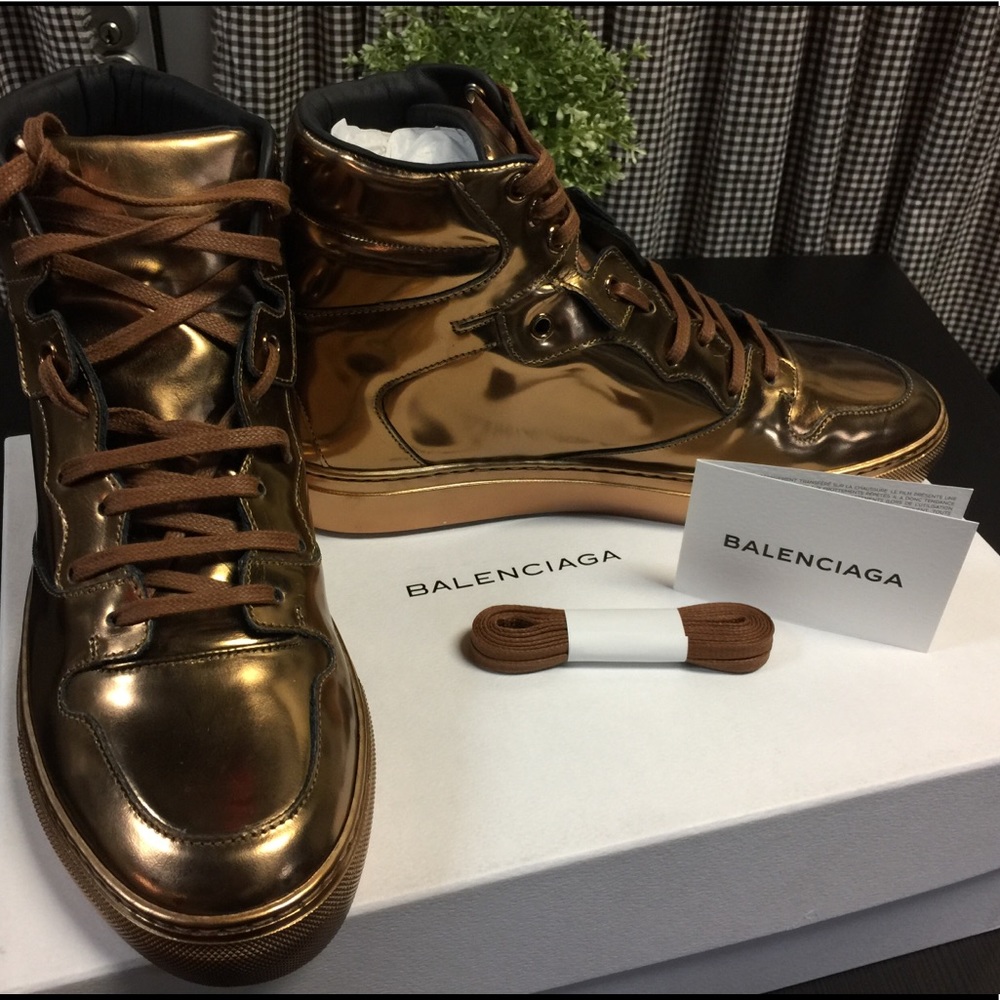 Mens Balenciaga High Tops Bronze in size 39 /7 US